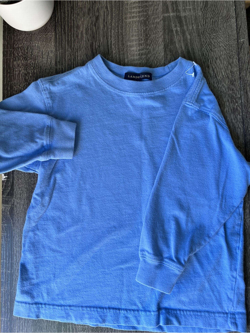 Lands’ End Blue Long Sleeve Toddler Tee | Size 4T